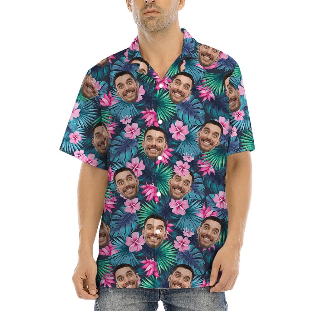 Custom Aloha Shirt With 5 Faces