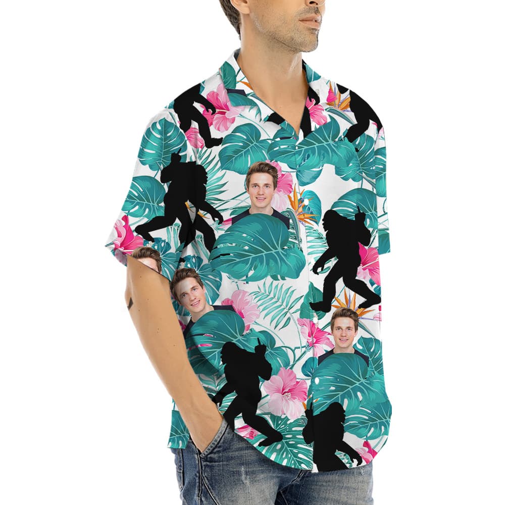 Custom Face Bigfoot Hawaiian Shirt (6)