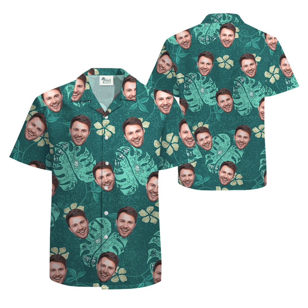 Custom Face Vintage Hawaiian Shirt (6)