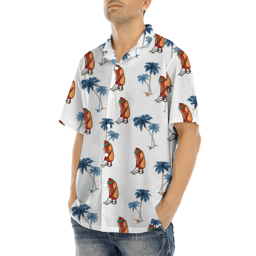 Funny Hotdog Golf Hawaiian Shirt (4)