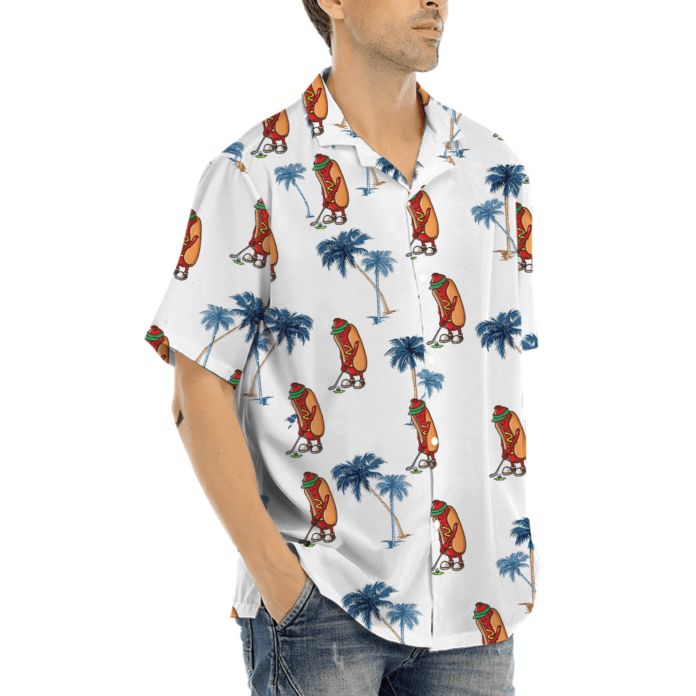 Funny Hotdog Golf Hawaiian Shirt (5)