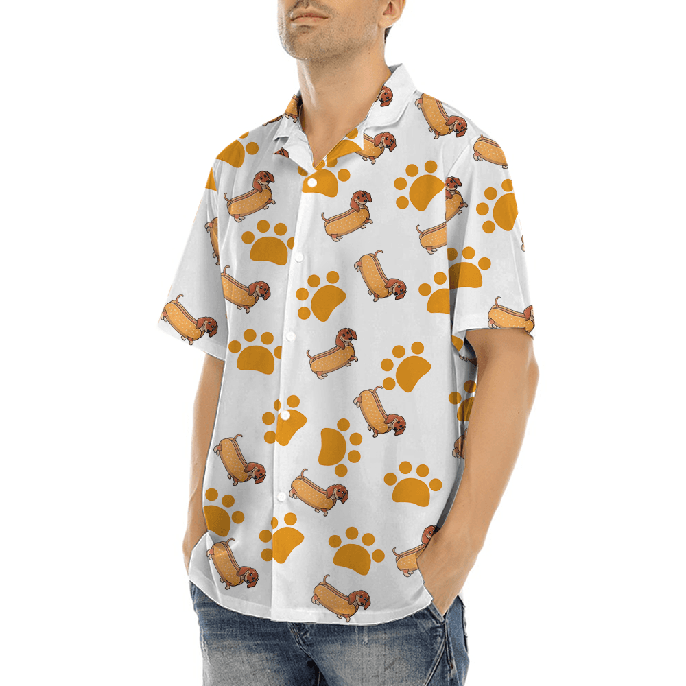 Funny Sausage Dog Button Up Shirt (7)