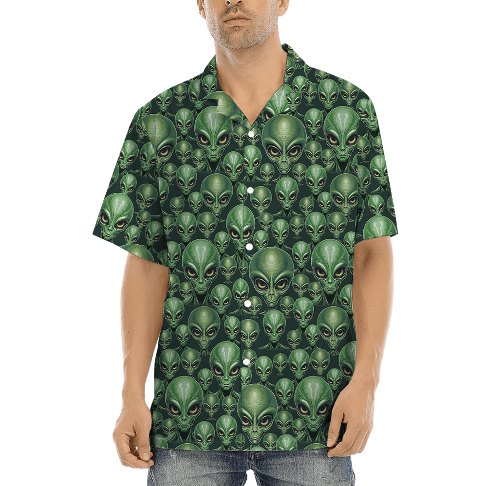 Green Alien Hawaiian Shirt (2)