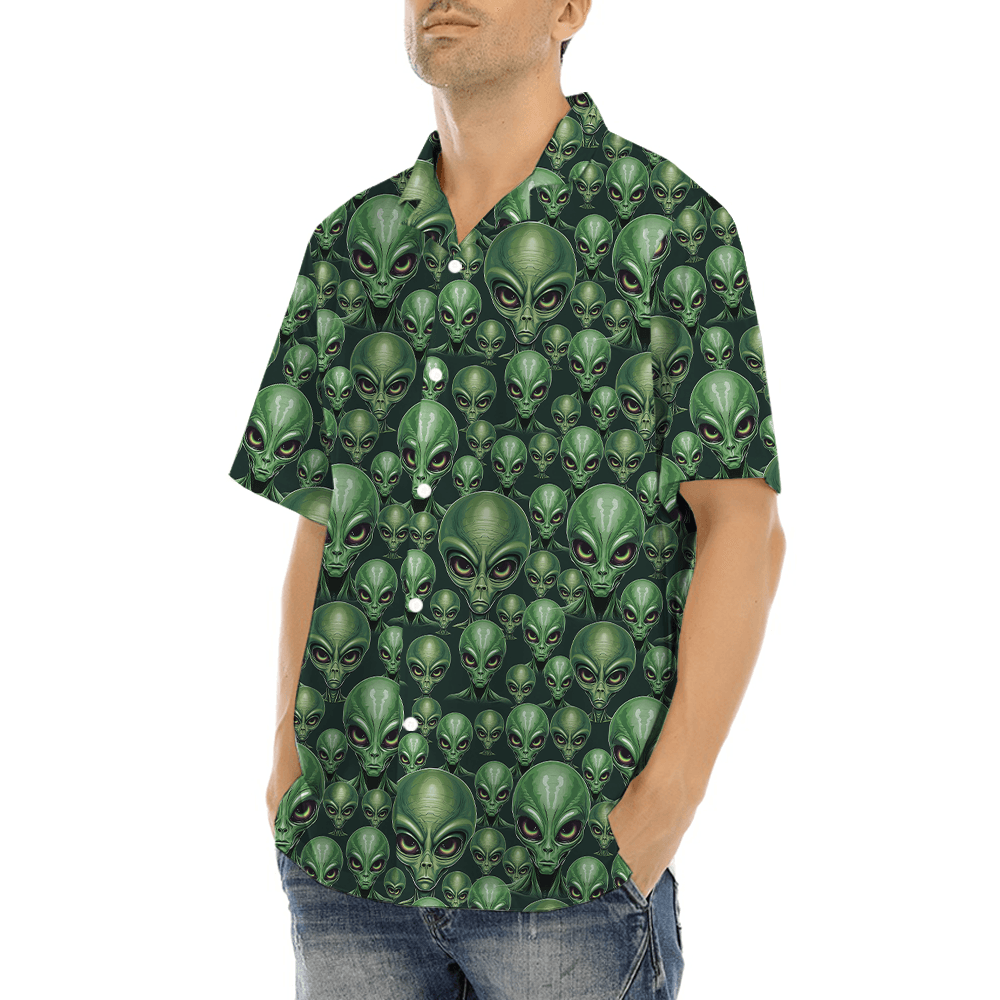Green Alien Hawaiian Shirt (5)