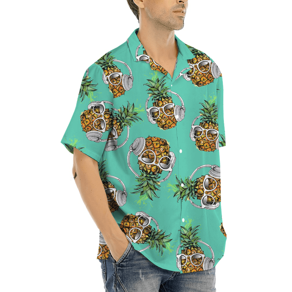 Headphone Pineapple Hawaiian Shirt (1)