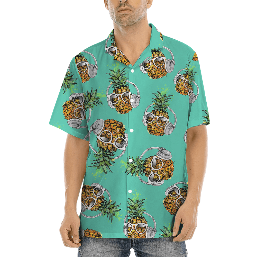 Headphone Pineapple Hawaiian Shirt (4)
