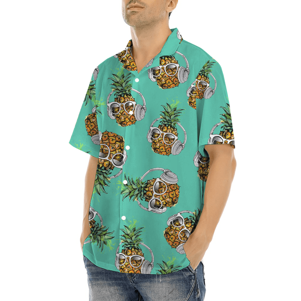 Headphone Pineapple Hawaiian Shirt (7)