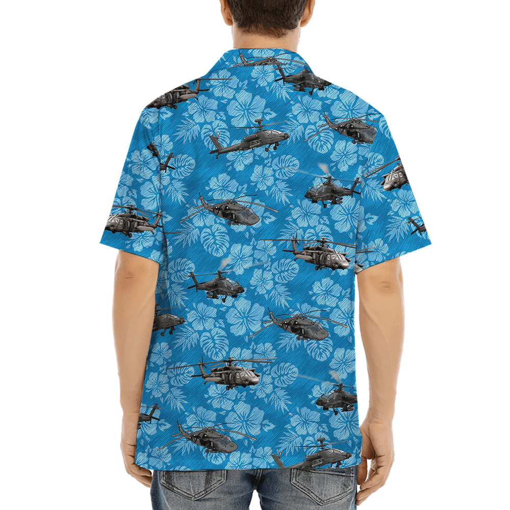 Helicopter Floral Hawaiian Shirt (4)