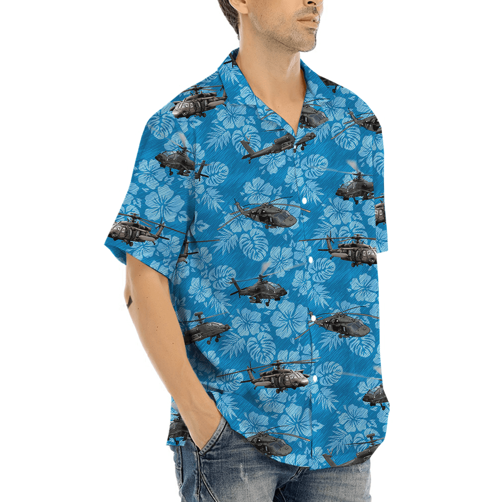 Helicopter Floral Hawaiian Shirt (6)