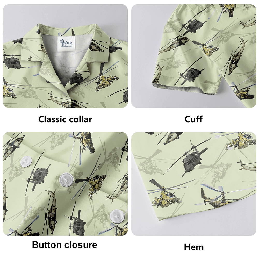Helicopter Hawaiian Shirt