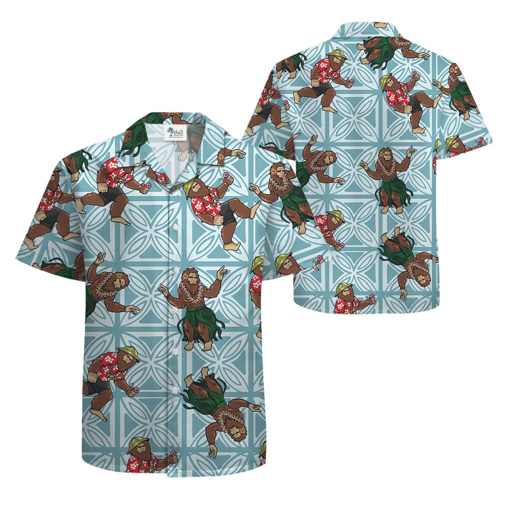 Hula Bigfoot Hawaiian Shirt (3)