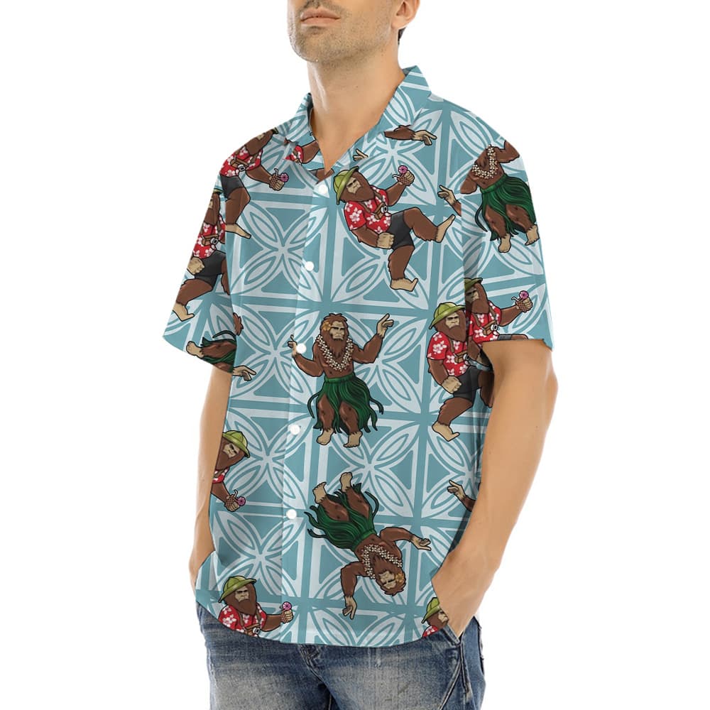 Hula Bigfoot Hawaiian Shirt (5)