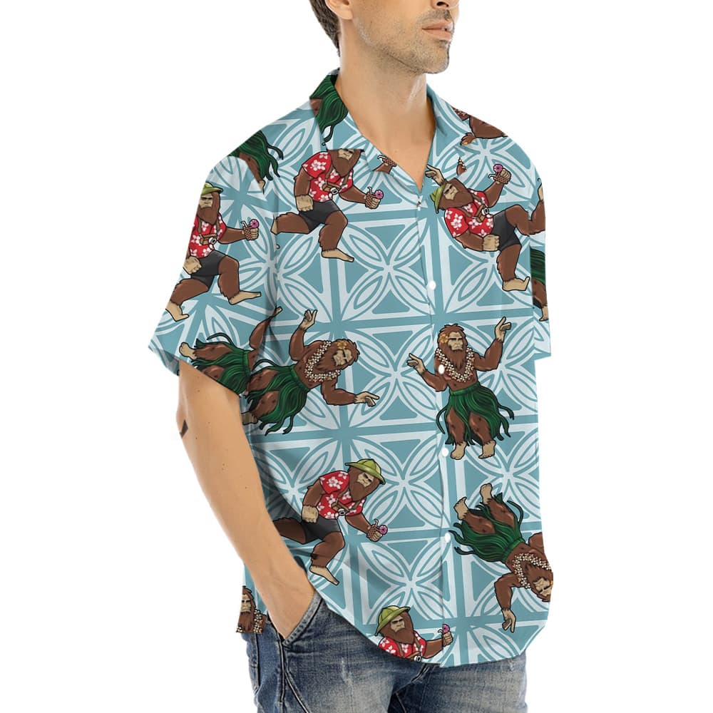 Hula Bigfoot Hawaiian Shirt (6)