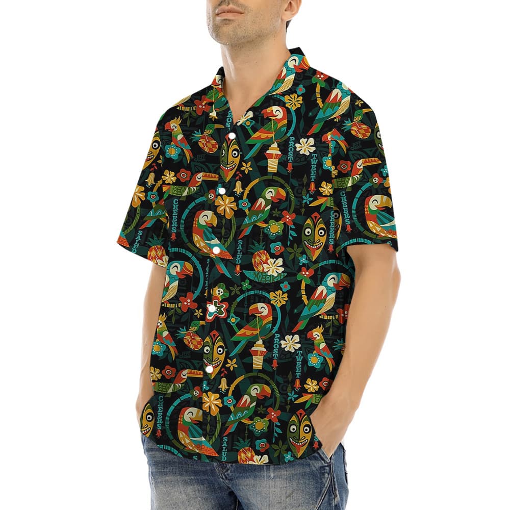 Parrot Tiki Vintage Aloha Shirt (4)