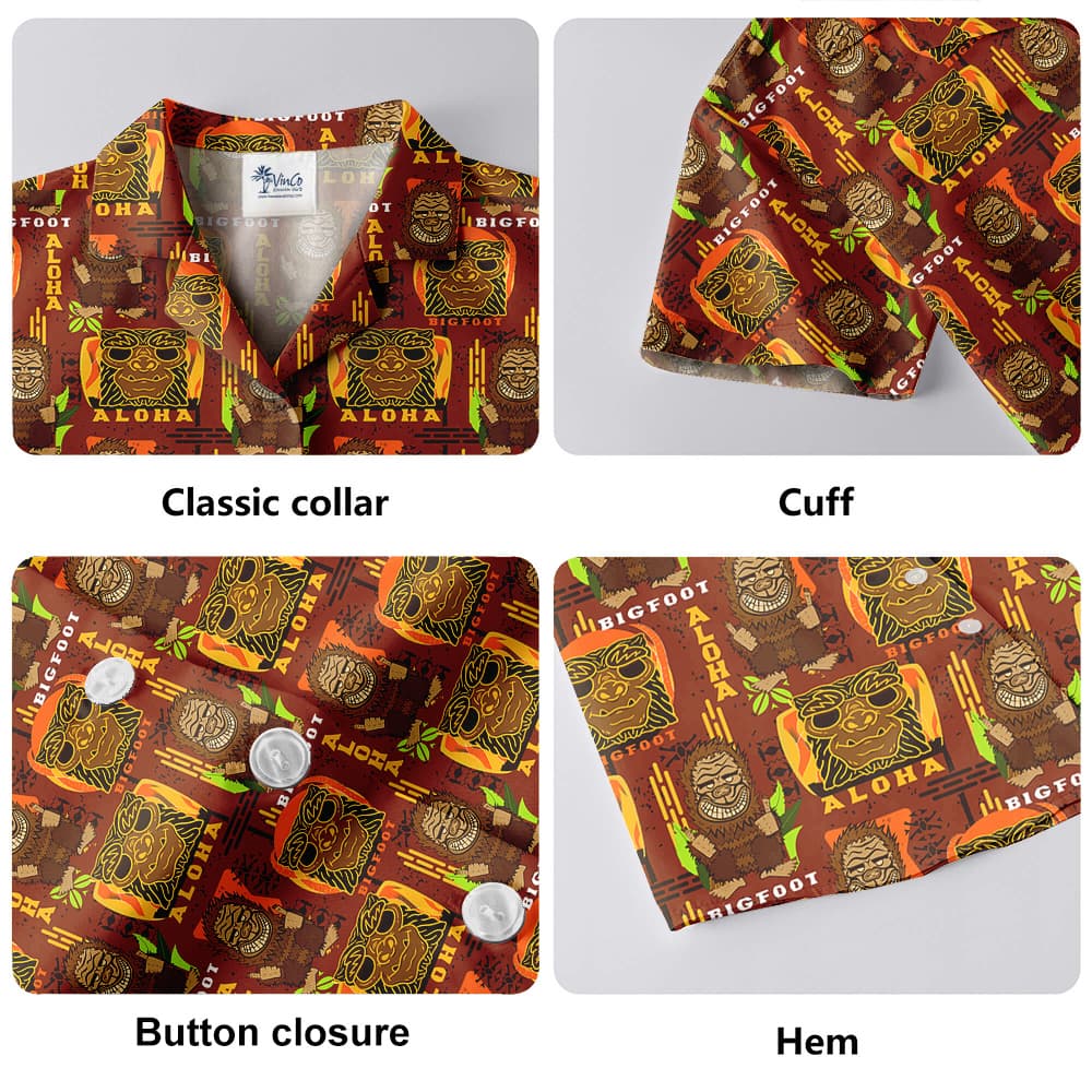 Vintage Bigfoot Aloha Shirt