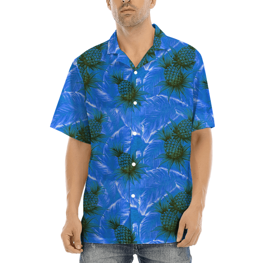 Vintage Pineapple Aloha Shirt (1)