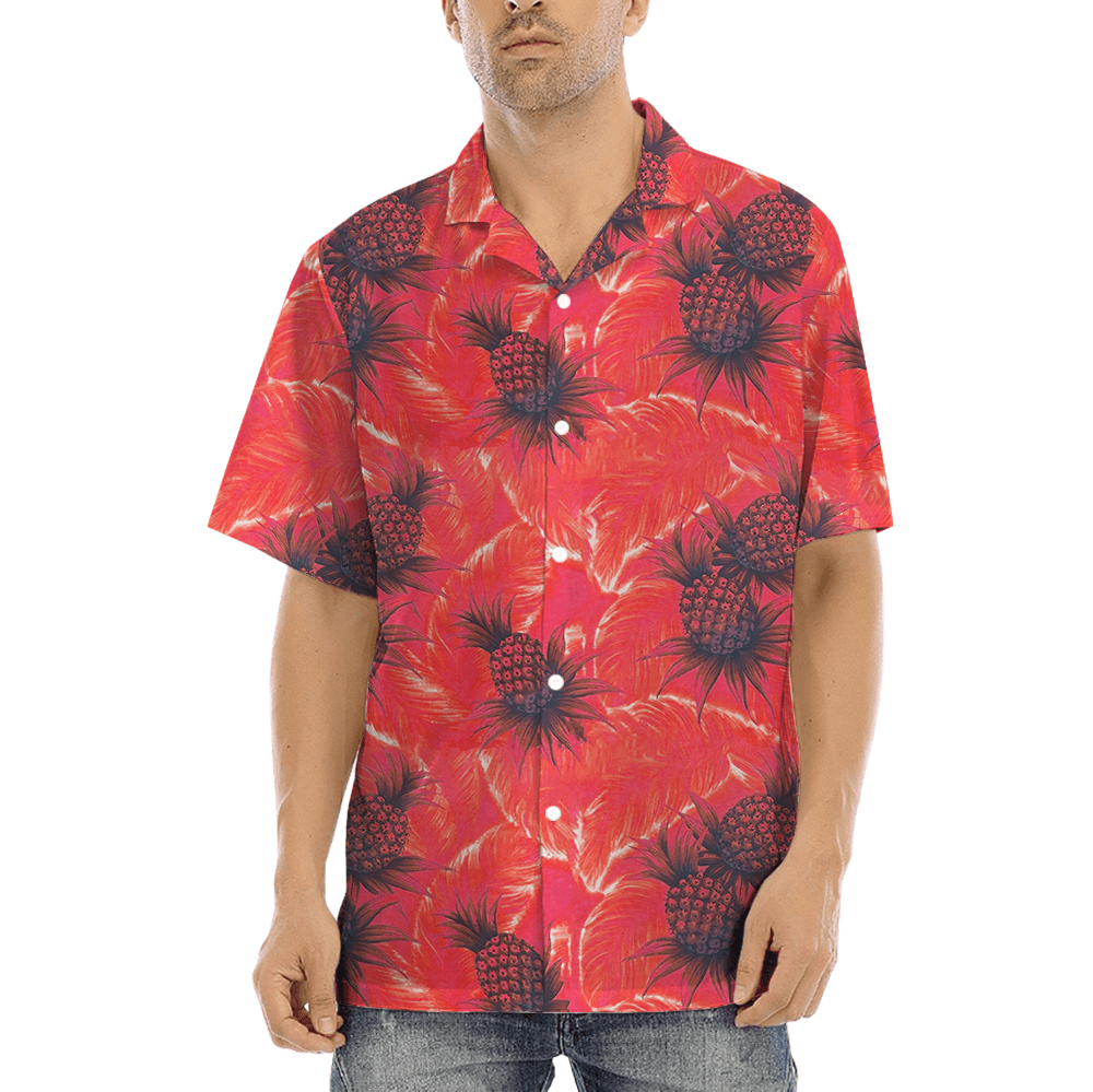 Vintage Pineapple Aloha Shirt (1)