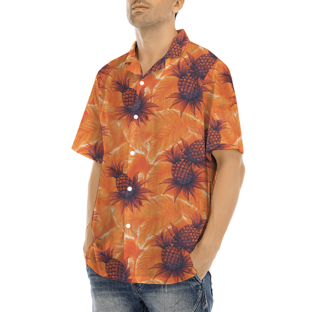 Vintage Pineapple Aloha Shirt (1)