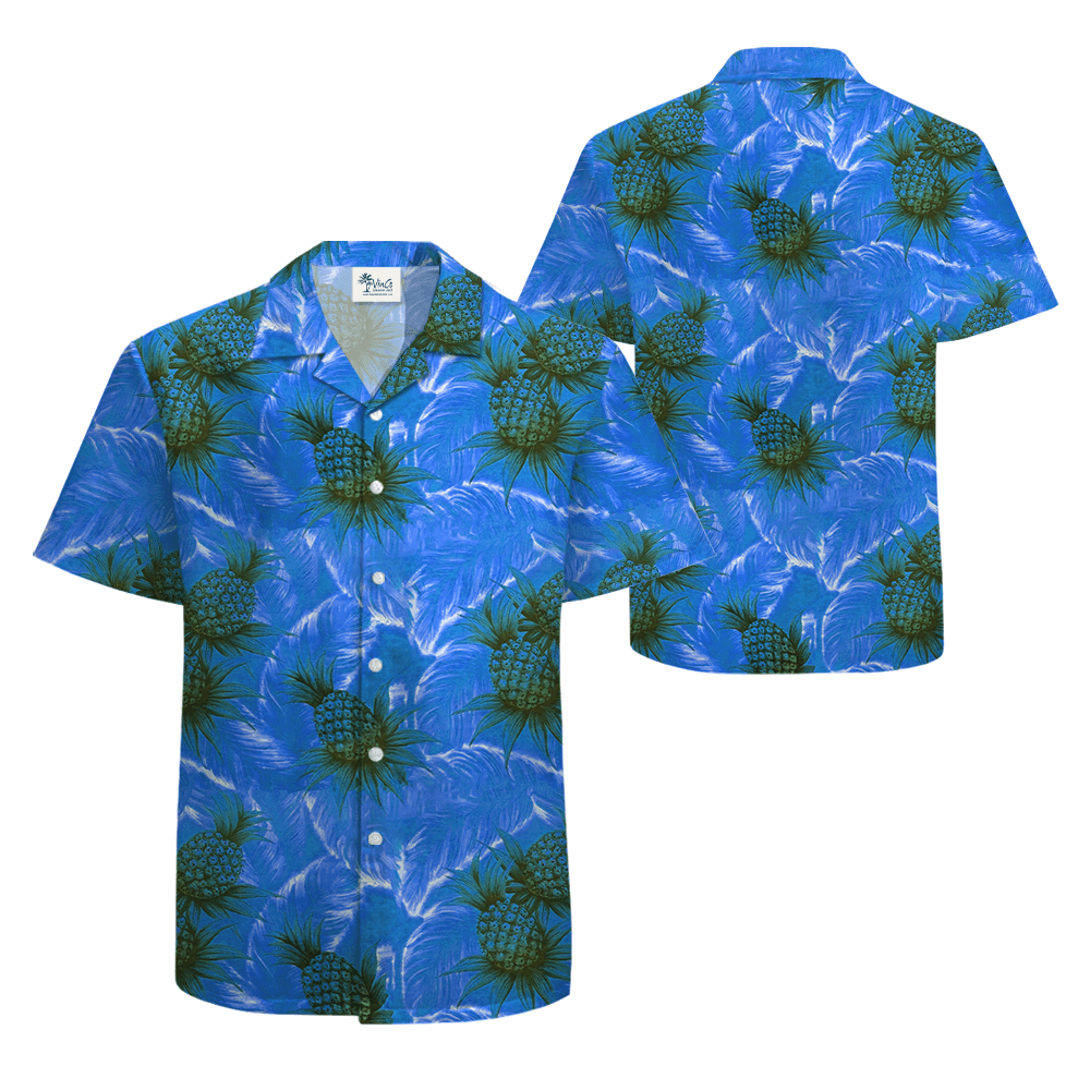 Vintage Pineapple Aloha Shirt (2)