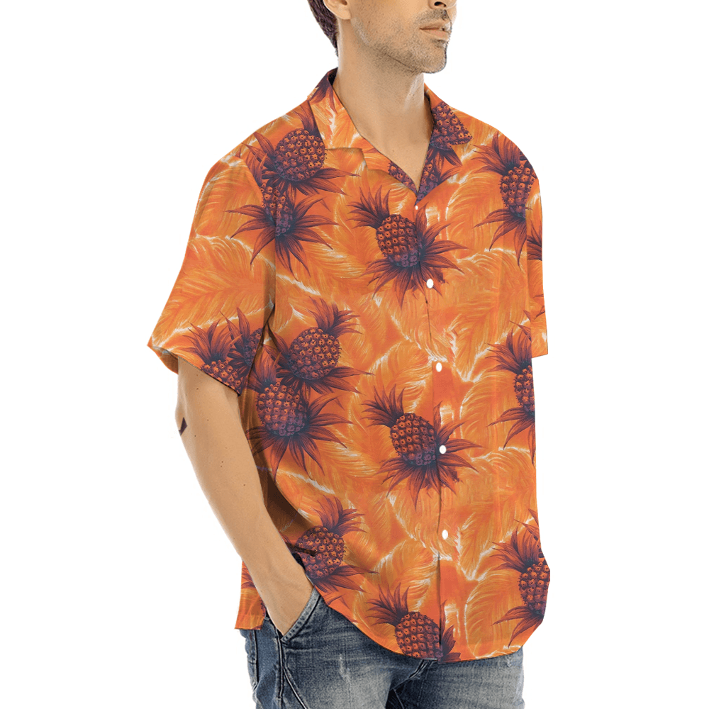 Vintage Pineapple Aloha Shirt (2)