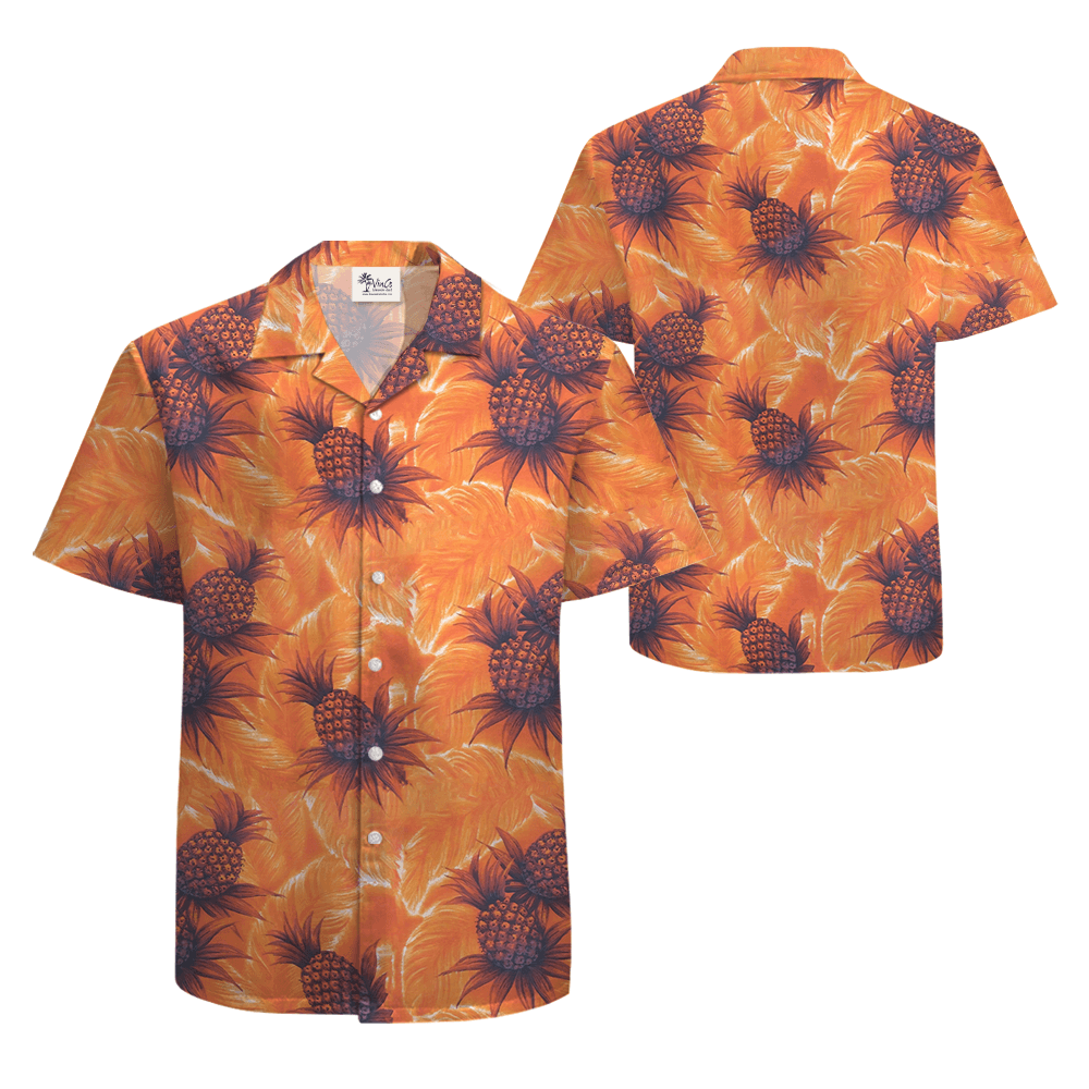 Vintage Pineapple Aloha Shirt (6)
