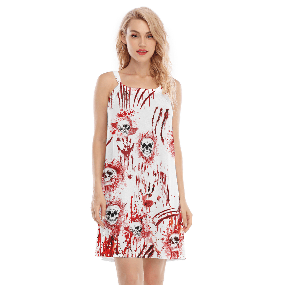 Bloody Skull Halloween Cami Dress