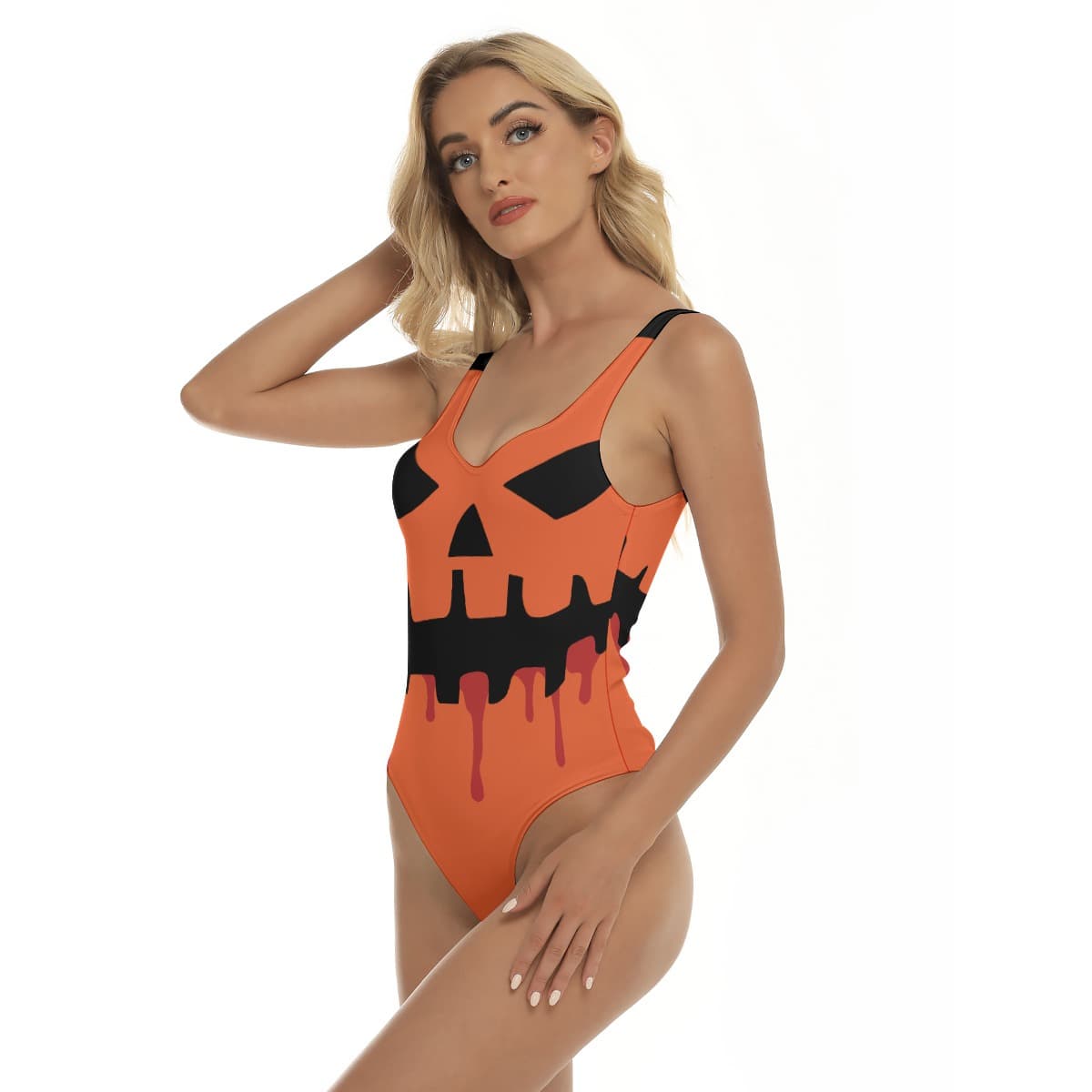 Costume Scary Pumpkin Swimsuit (3)
