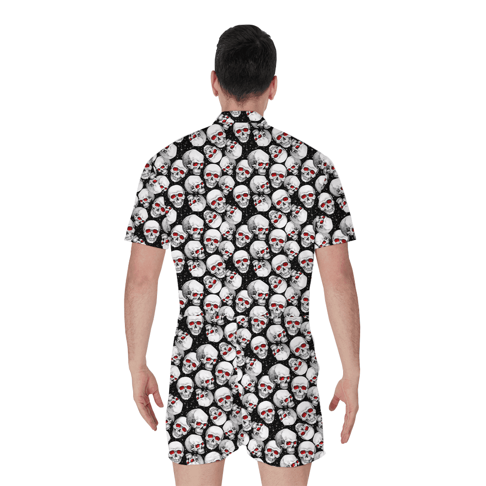 Halloween Skull Men’s Romper (1)