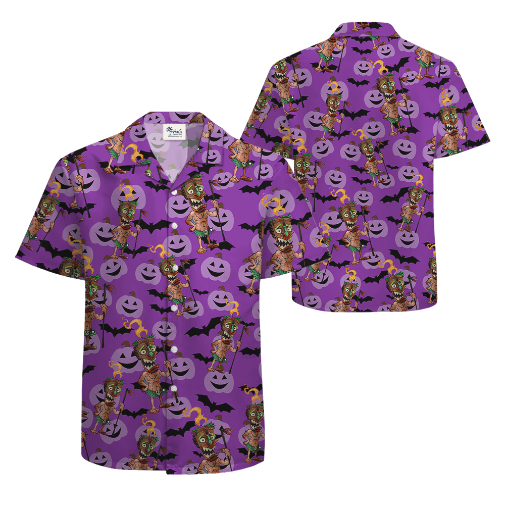 Halloween Tiki Hawaiian Shirt (3)