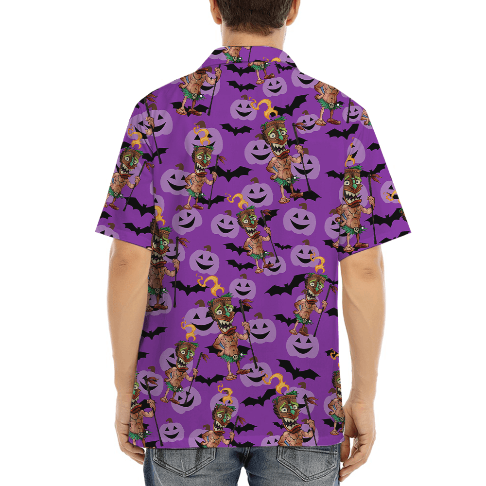 Halloween Tiki Hawaiian Shirt (4)