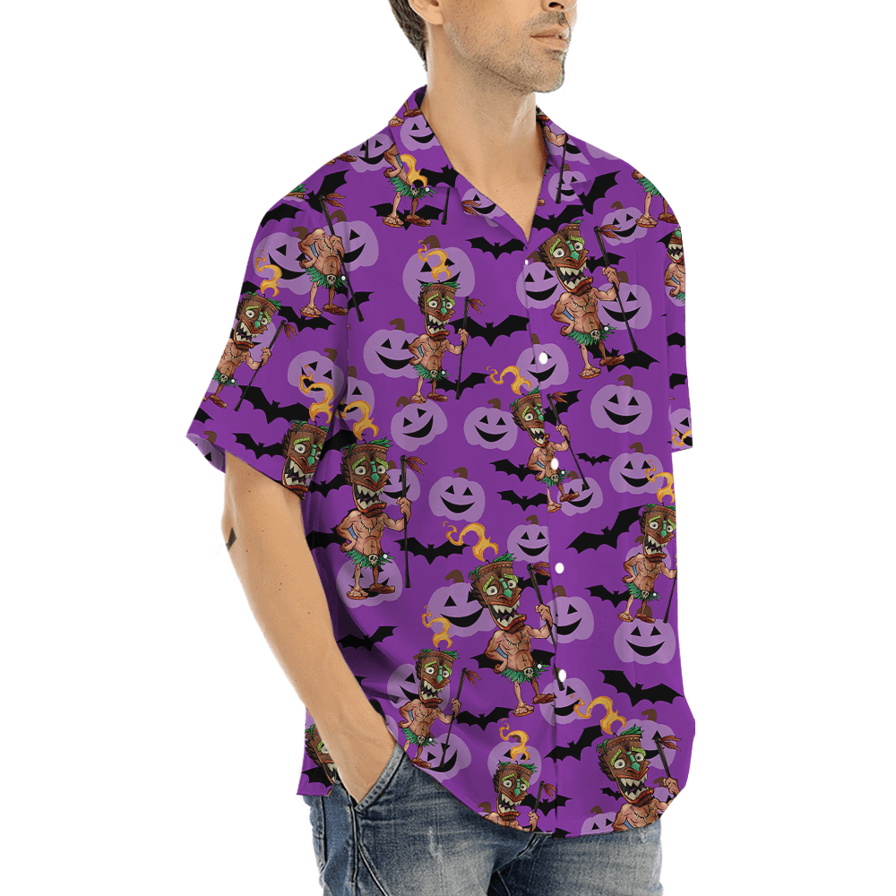 Halloween Tiki Hawaiian Shirt (6)