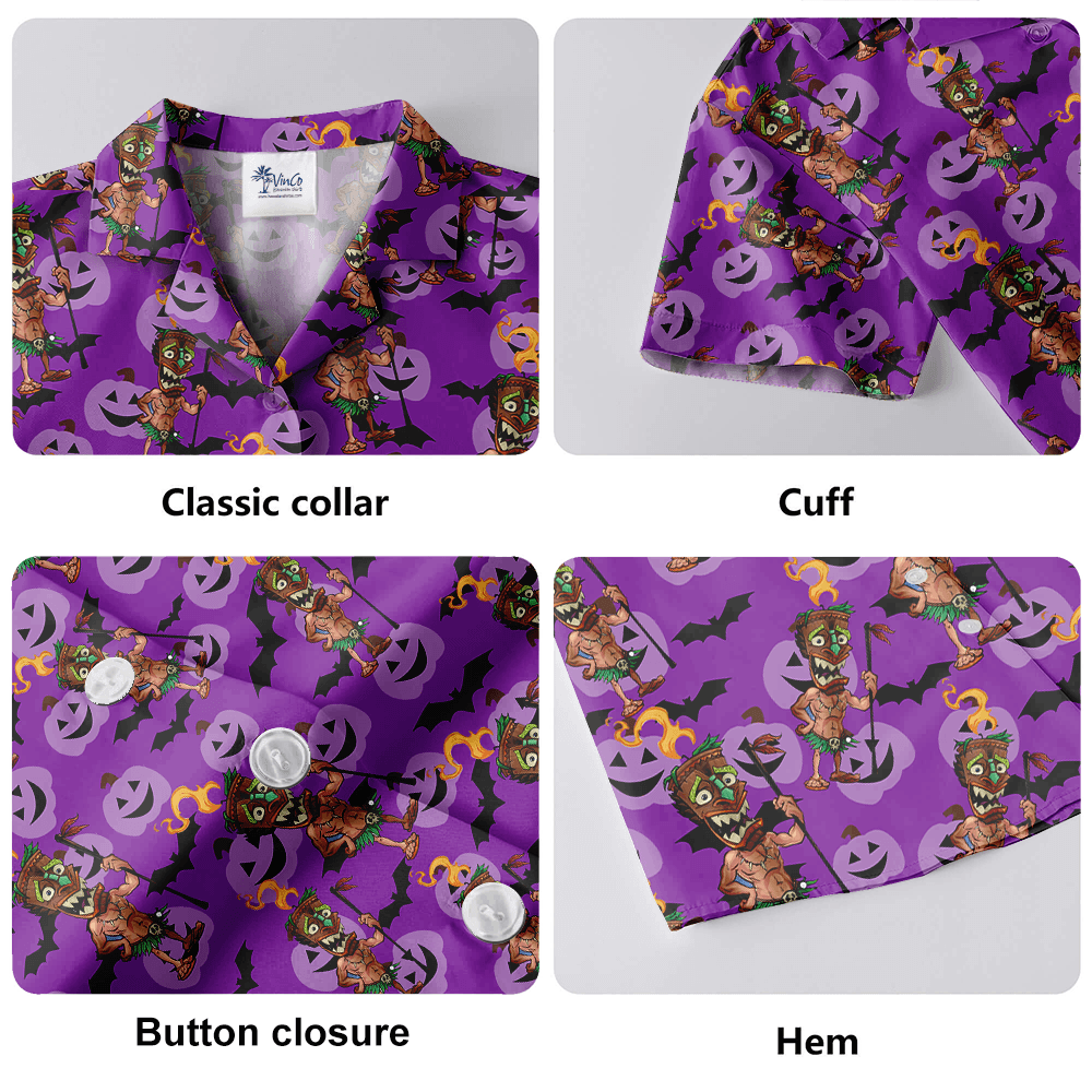 Halloween Tiki Hawaiian Shirt