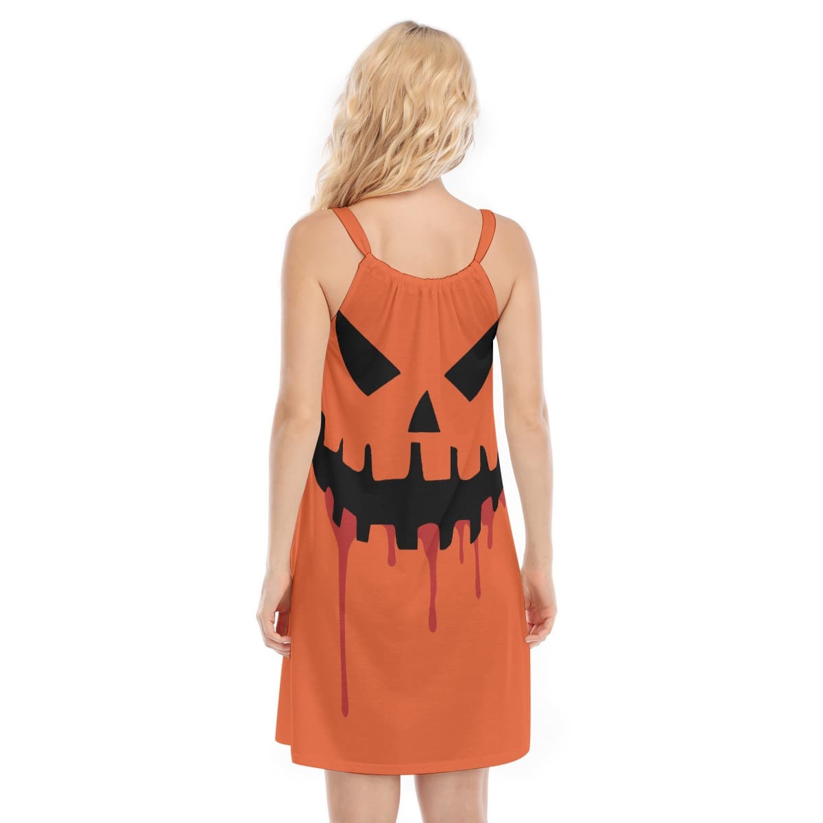 Jack o’ Lantern Costume Cami Dress (1)