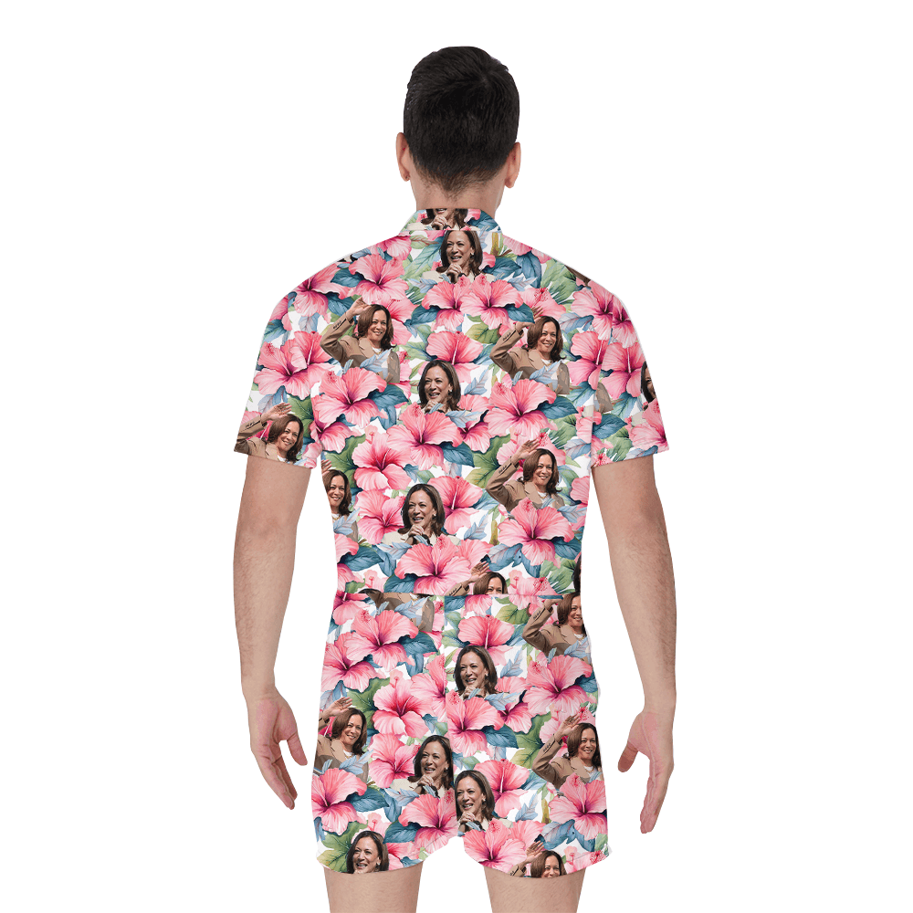 Kamala Harris Hibiscus Romper (1)