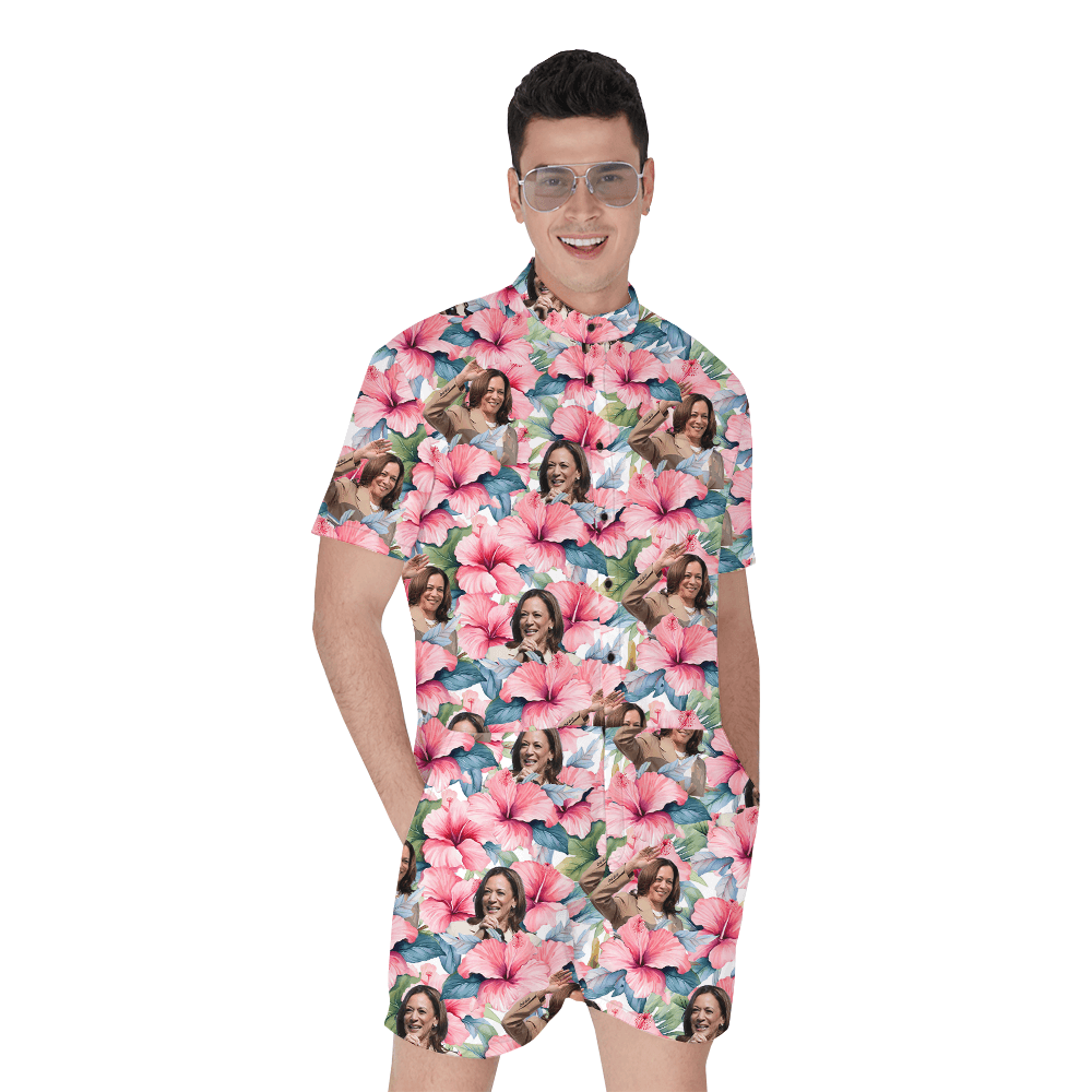 Kamala Harris Hibiscus Romper