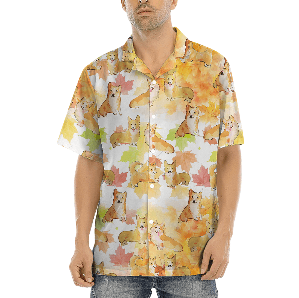 Thanksgiving Corgi Hawaiian Shirt (5)