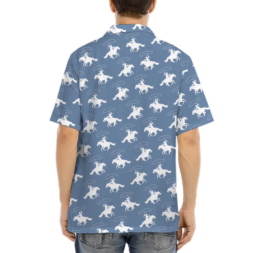 Blue Cowboy Hawaiian Shirt (4)