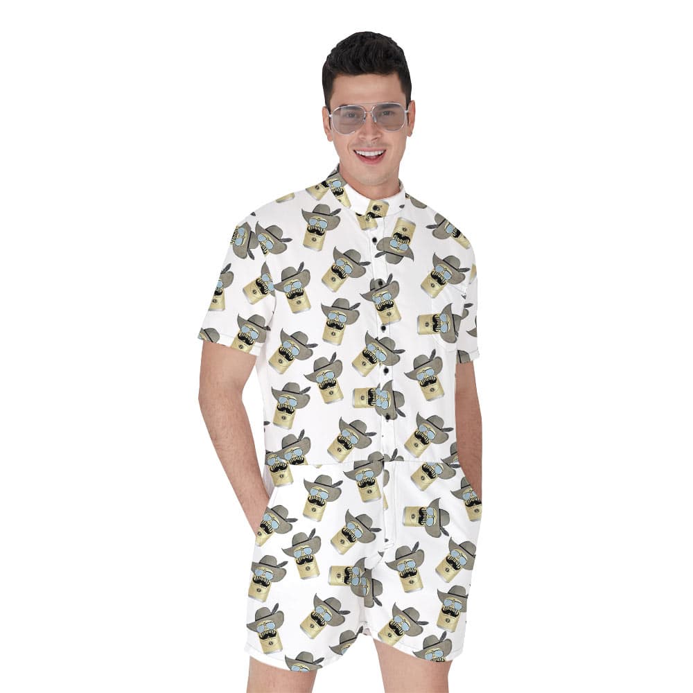 Cute Cowboy Beer Men's Romper