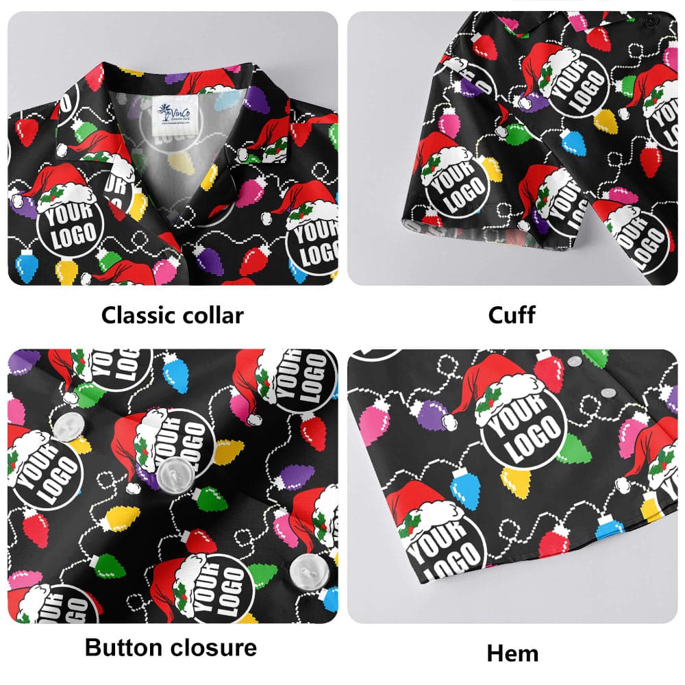 Custom Logo Christmas Aloha Shirt