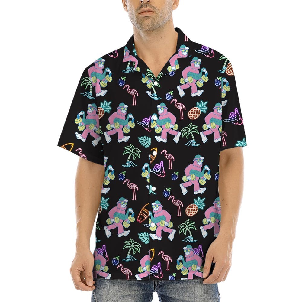 Bigfoot Retro Hawaiian Shirt