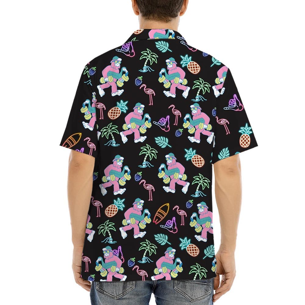 Bigfoot Retro Hawaiian Shirt (4)