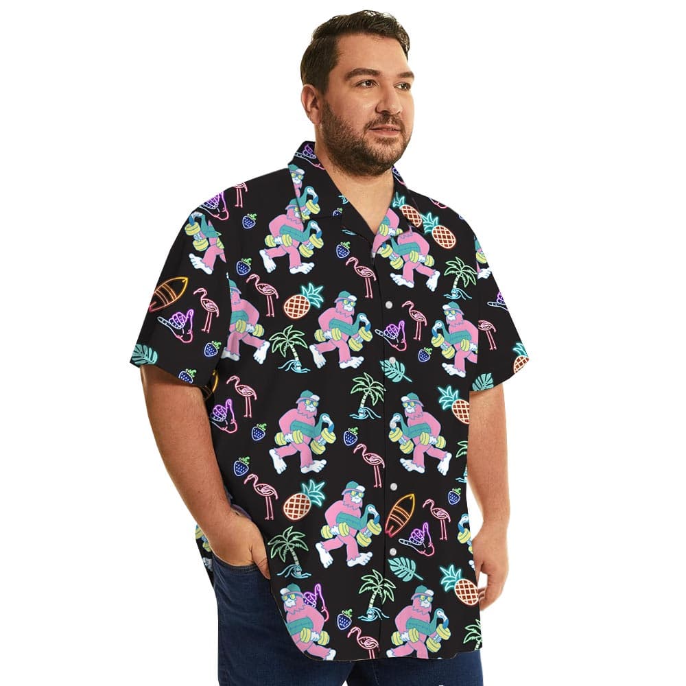 Bigfoot Retro Hawaiian Shirt (6)