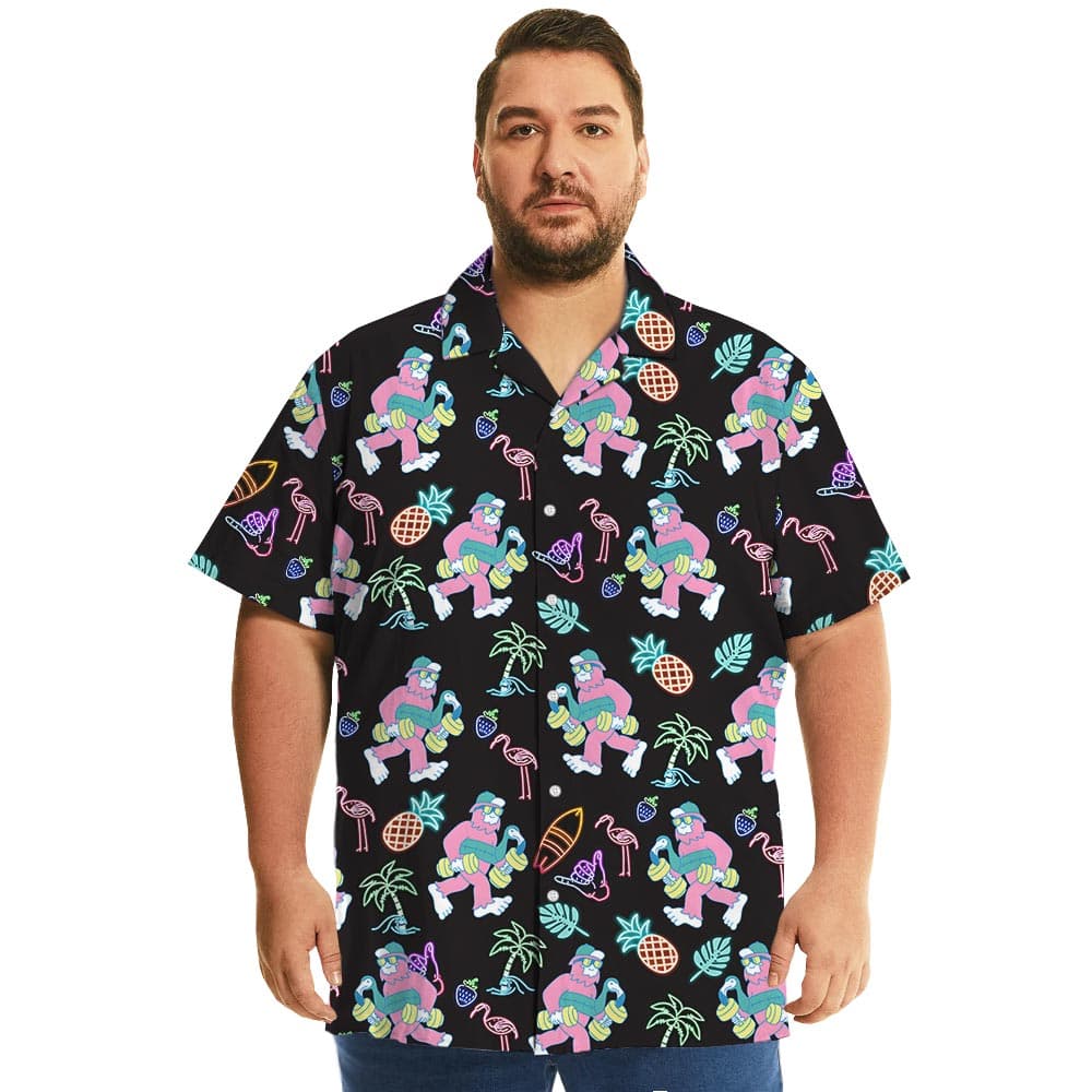 Bigfoot Retro Hawaiian Shirt (7)