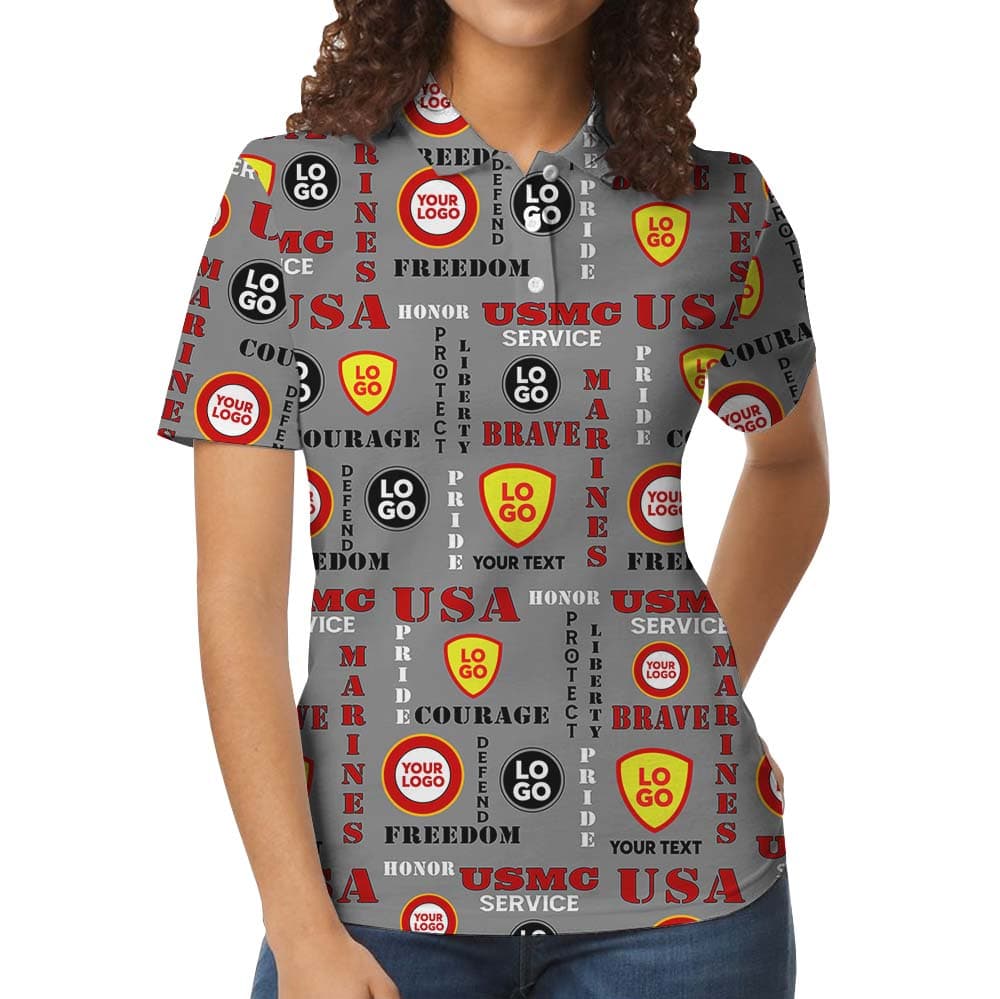 Custom Logo USMC Polo Shirt4
