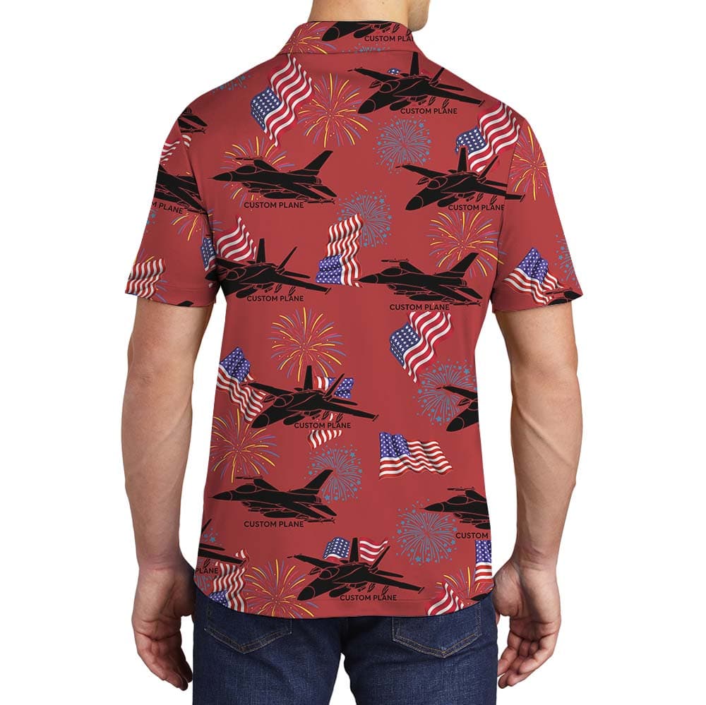 Custom Your Aircraft On Polo Shirt2