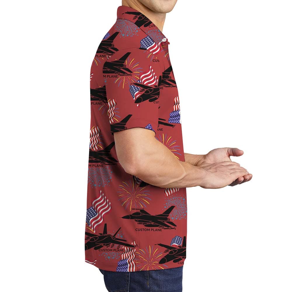 Custom Your Aircraft On Polo Shirt3