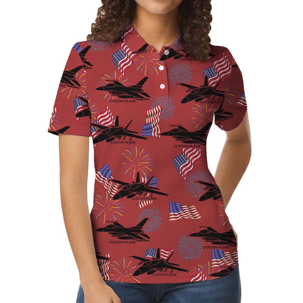 Custom Your Aircraft On Polo Shirt4