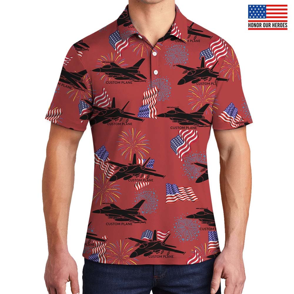 Custom Your Aircraft On Polo Shirt