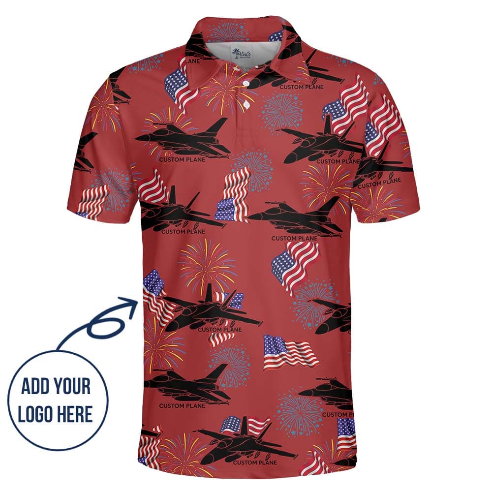 Custom Your Aircraft On Polo Shirt