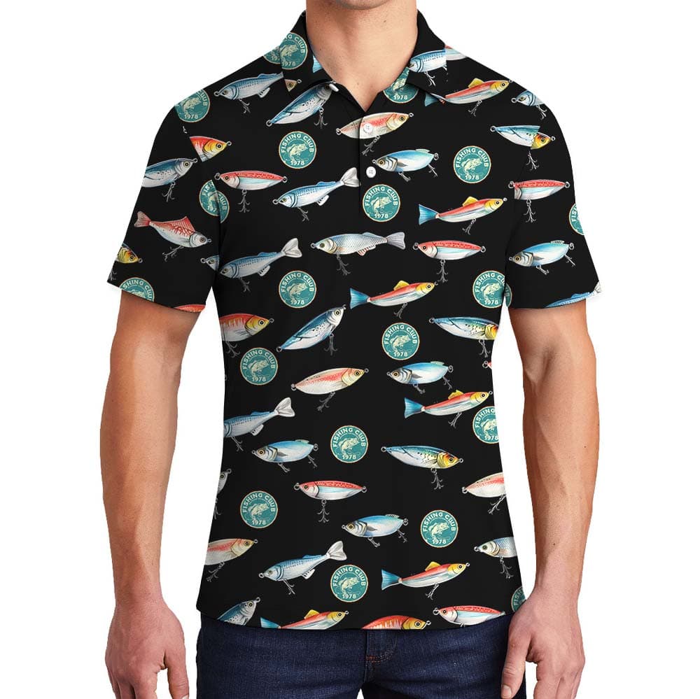 Fishing Custom Club Logo Polo Shirt